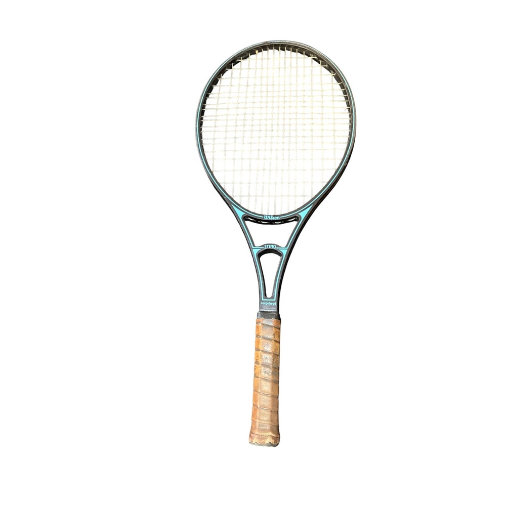 Wilson Sting Largehead Graphite Tennis Racquet Vintage Black Teal GYO Grip 4 1/2